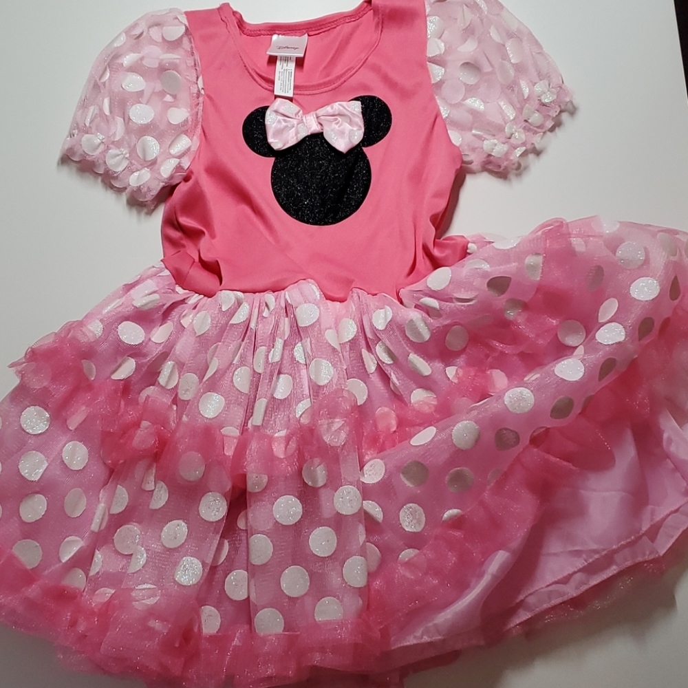 Disney- Mini Mouse pink polka-dot 3T